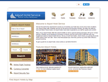 Tablet Screenshot of airporthotelservice.com